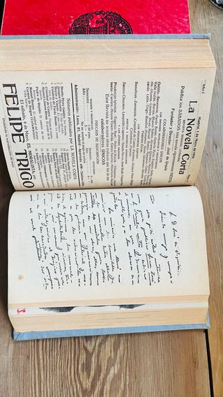 LA NOVELA CORTA 1916 PRIMER AÑO EMISION 2 TOMOS