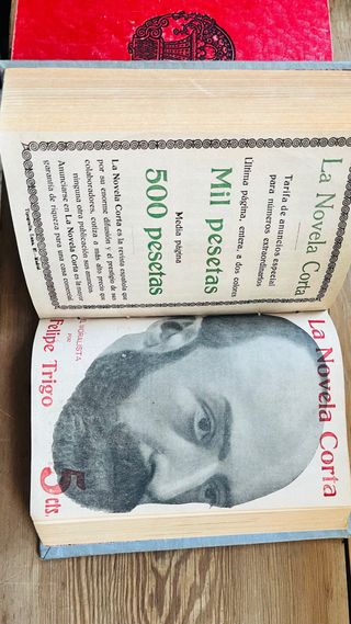 LA NOVELA CORTA 1916 PRIMER AÑO EMISION 2 TOMOS