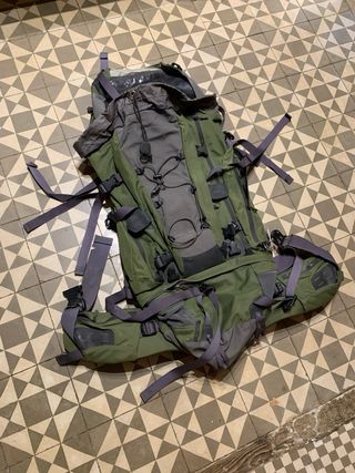 Travel backpack. Packpackers bag. Mochila de viaje