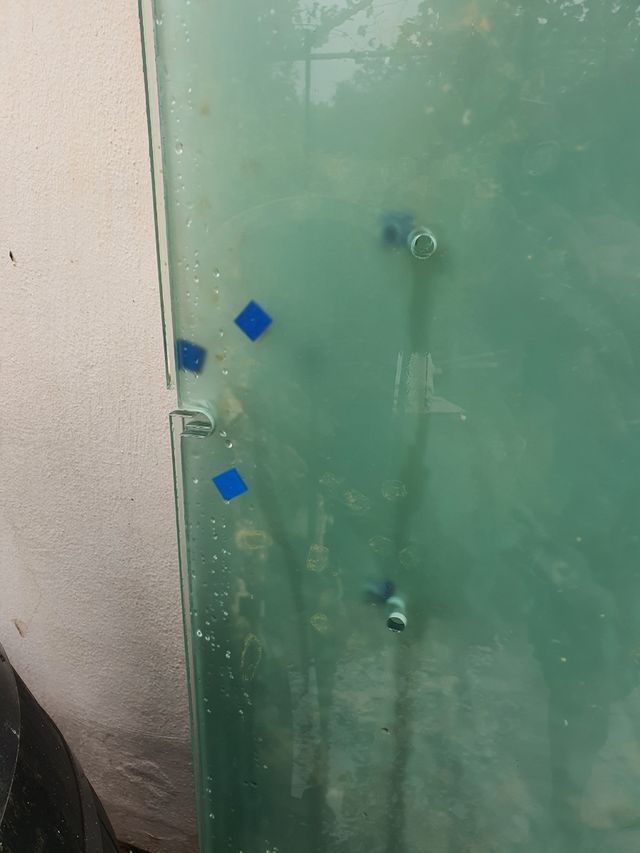 6 cristales de seguridad de 95 x 210 cm