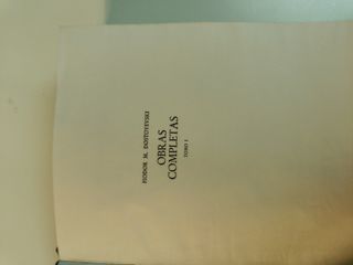 Libro OBRAS Completas Fiodor M.Dostoyevski