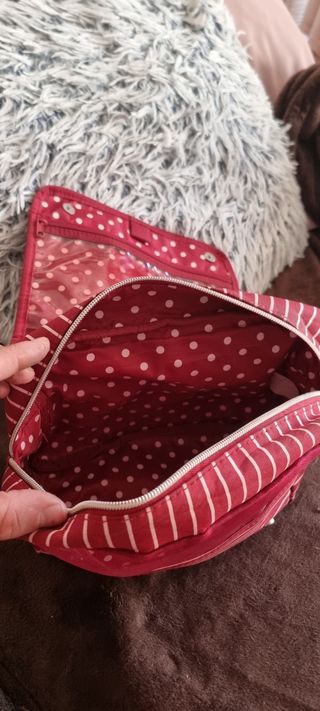 Bolso Snoopy rojo rayas