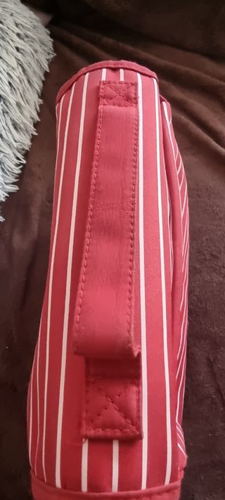 Bolso Snoopy rojo rayas