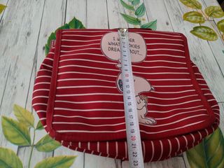Bolso Snoopy rojo rayas