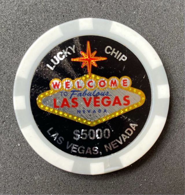 Lucky Chip. $5000. Las Vegas.