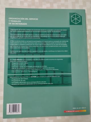 Organización del servicio y trabajos secretariado 