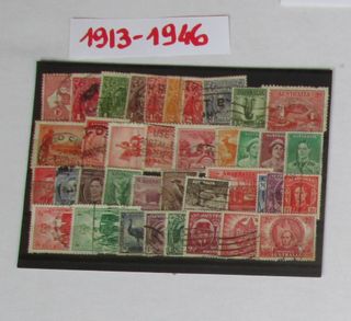 FRANCOBOLLI AUSTRALIA ANNO DAL 1913 AL 1946 collez