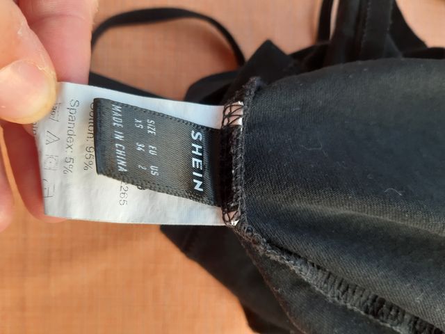 Minigonna nera Shein XS