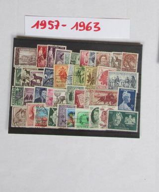 FRANCOBOLLI AUSTRALIA ANNO DAL 1957 AL 1963 collez