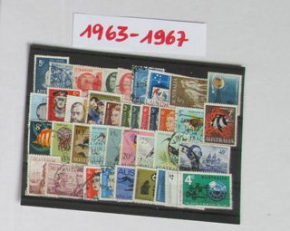 FRANCOBOLLI AUSTRALIA ANNO DAL 1963 AL 1967 collez