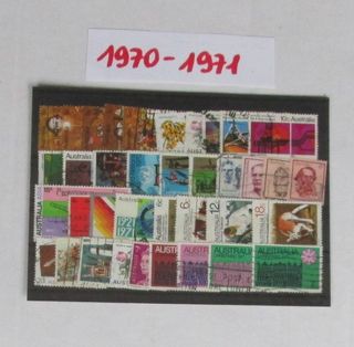 FRANCOBOLLI AUSTRALIA ANNO DAL 1970 AL 1971 collez