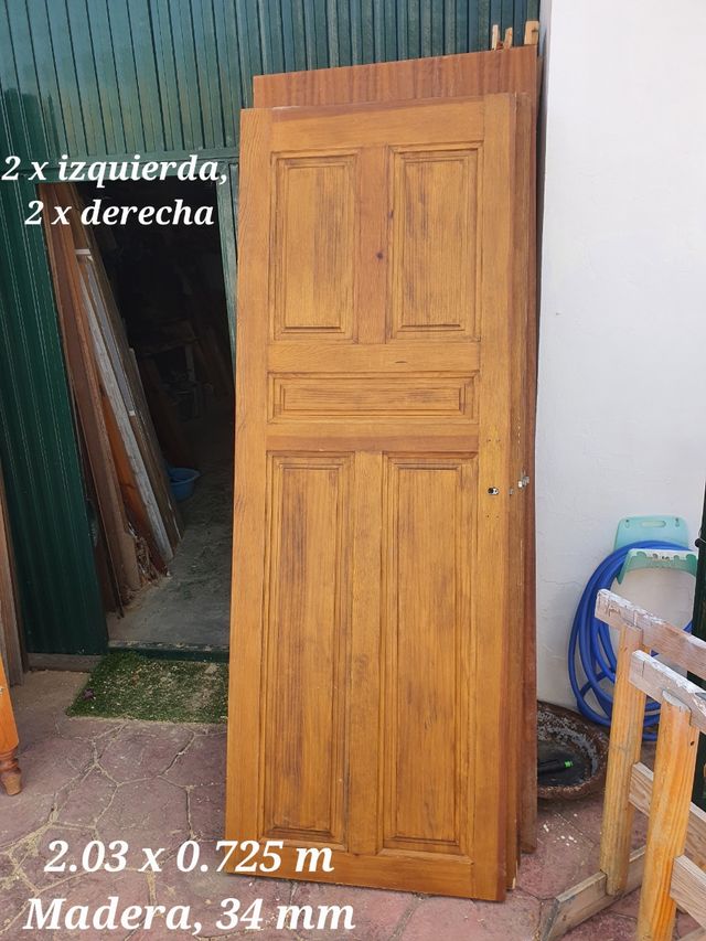 2 puertas de habitación de madera