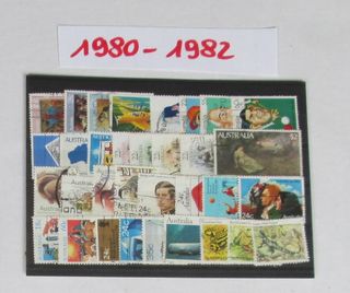 FRANCOBOLLI AUSTRALIA ANNO DAL 1980 AL 1982 collez