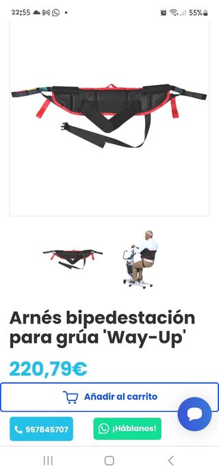 Arnès Grua Bipedestacion 