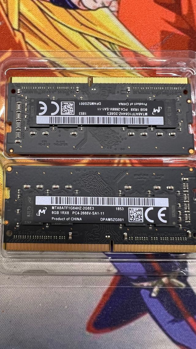 DDR4 2666MHz 16gb 2x8 ram Micron 