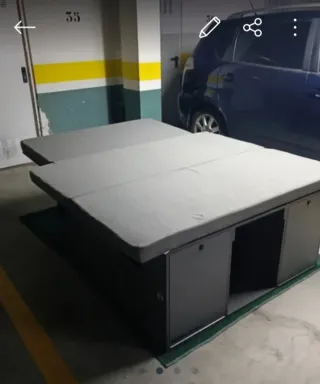 Mueble camper + colchón viscoelástico fiat talento