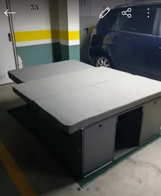 Mueble camper + colchón viscoelástico fiat talento