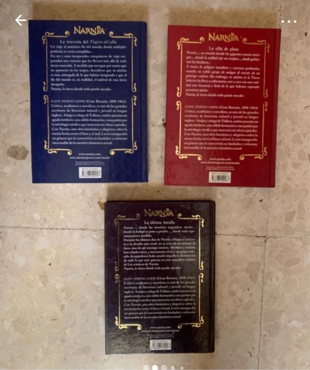 Libros Narnia 5,6 y 7