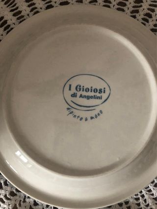 Piatti Emilio Angelini dipinti a mano