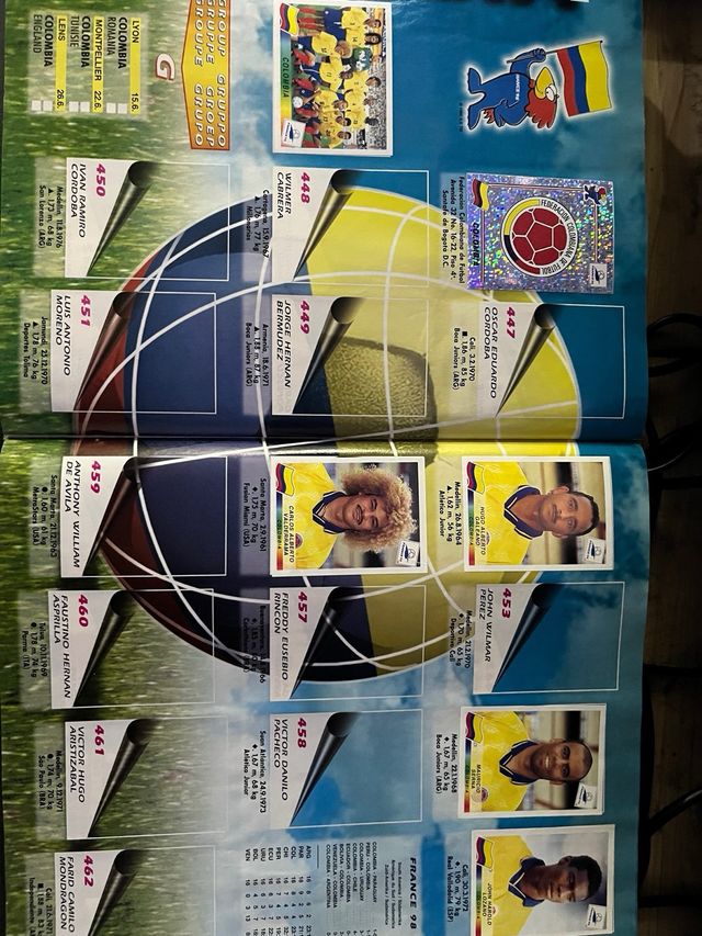 ALBUM MUNDIAL 1998 FRANCIA FRANCE 
