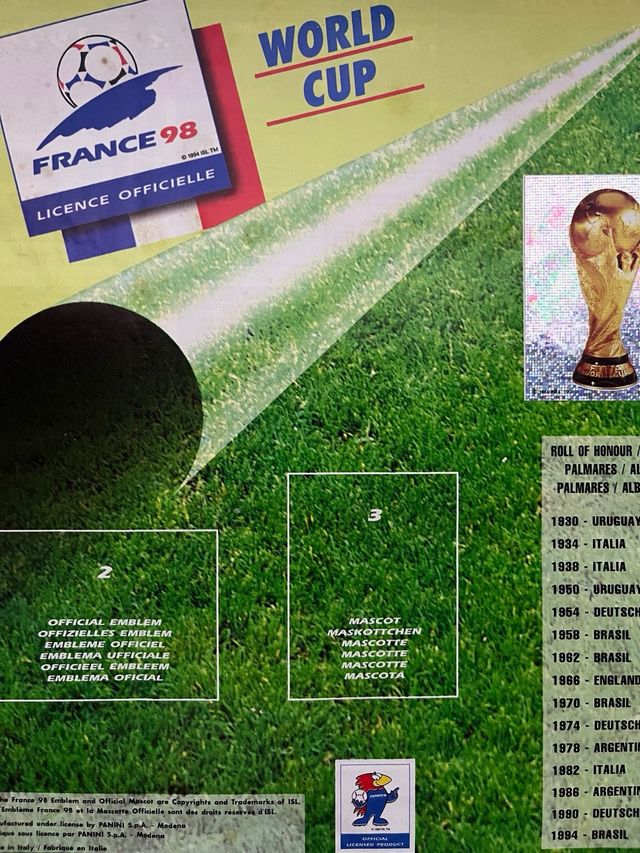 ALBUM MUNDIAL 1998 FRANCIA FRANCE 