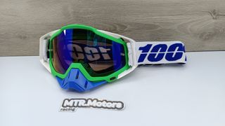 ✔️Gafas 100% Motocross verde, azul, blanco