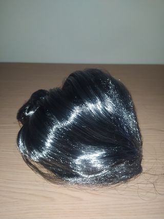 DISFRAZ PELUCA DE ABUELITA CON MOÑO