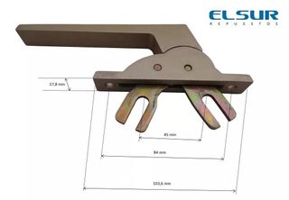 4 puertas aluminio color bronce