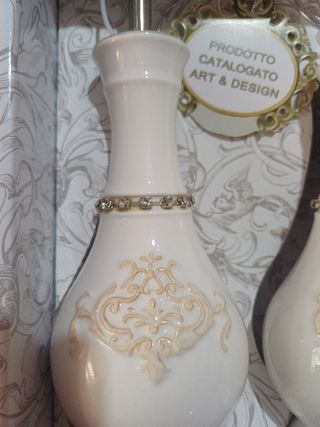 Contenitori olio e aceto in porcellana