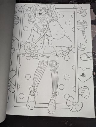 Libro para colorear Decora Anime Girls