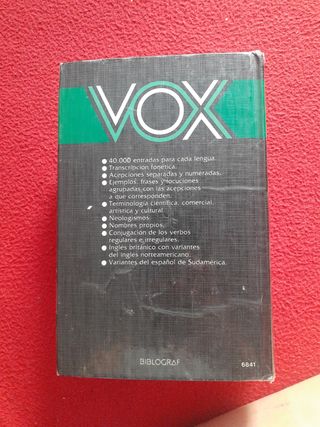 Diccionario inglés VOX