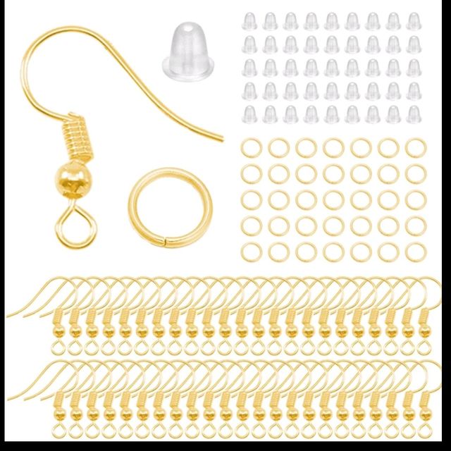 Pendientes , 100 ganchos dorados