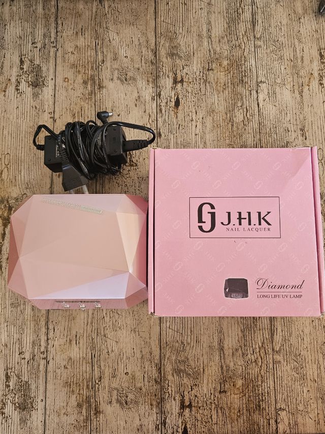 LAMPARA DE UÑAS UV LED DIAMOND ROSA