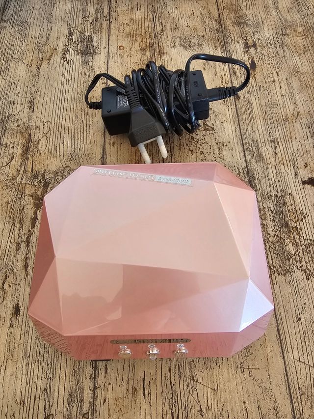 LAMPARA DE UÑAS UV LED DIAMOND ROSA