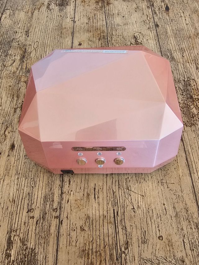 LAMPARA DE UÑAS UV LED DIAMOND ROSA
