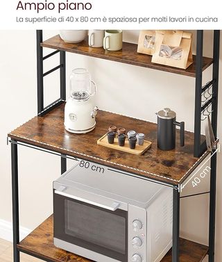 Scaffale da Cucina, Supporto per Forno a Microonde