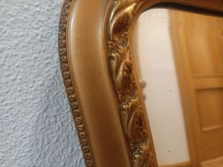 Espejo vintage dorado