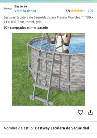 Escalera piscina