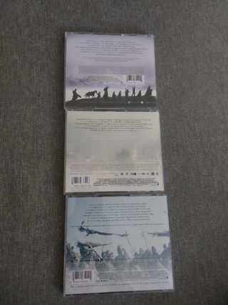 3 CDs banda sonora El Señor de los Anillos