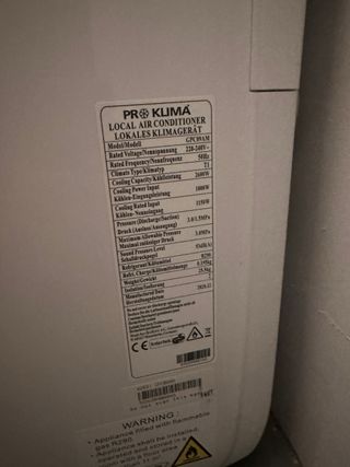 Climatizzatore portatile Klima Purity 7000 Pro