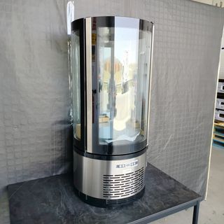 🌍​AST-  Vitrina Negra Expositora Cilíndrica