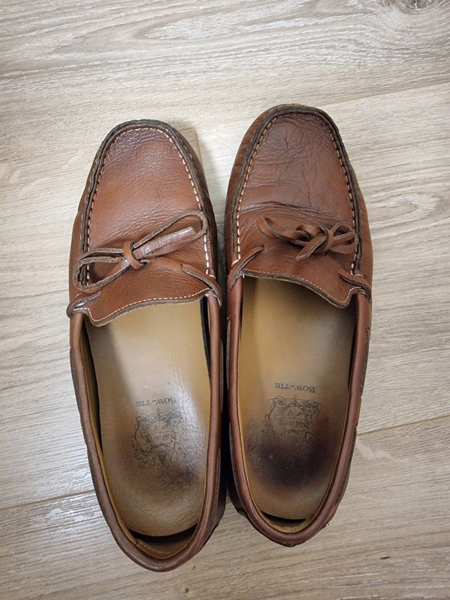 Zapatos verano marrones. Bow Tie