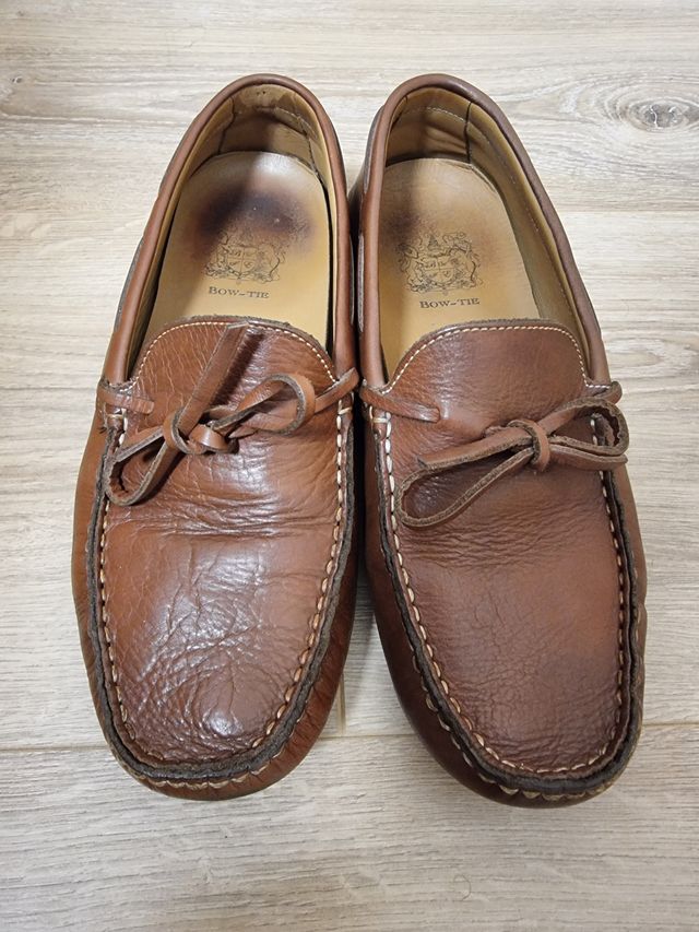 Zapatos verano marrones. Bow Tie