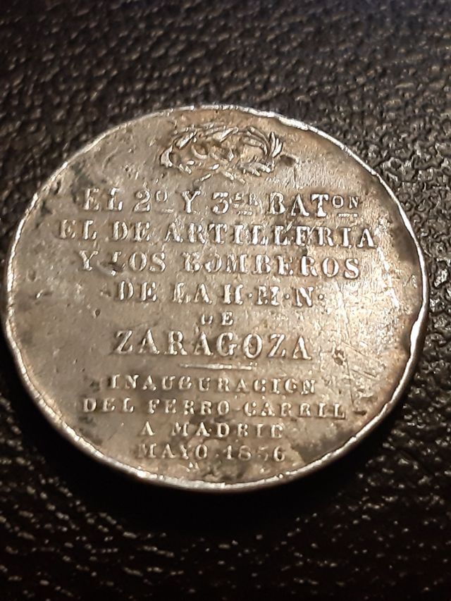 Medalla ferrocarril Zaragoza