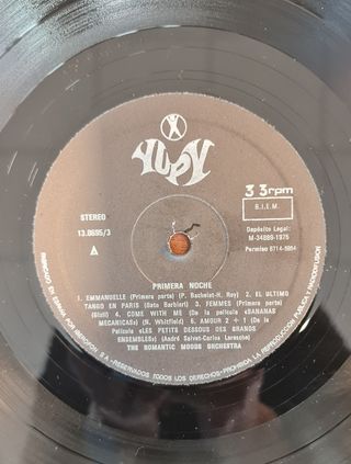 LP Primera Noche - The Romantic Moods Orchestra