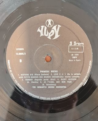 LP Primera Noche - The Romantic Moods Orchestra