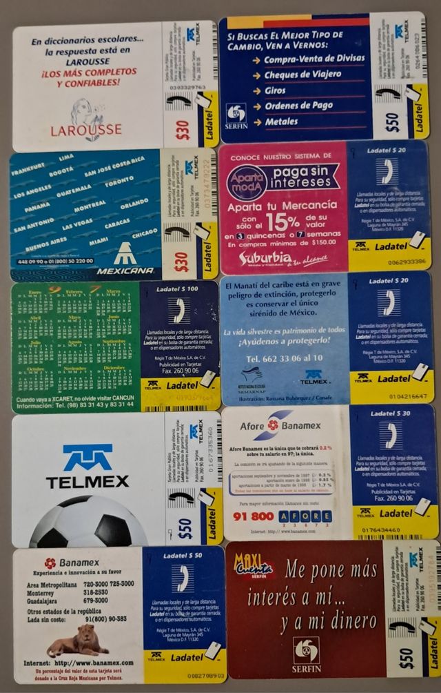 Tessere telefoniche Messico