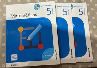 Libros de Matemáticas 5 primaria .Santillana