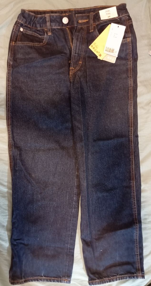 Calça de ganga escura H&M 146 US 12