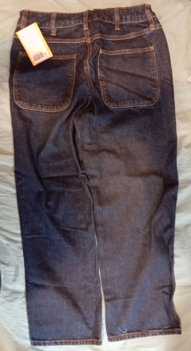 Calça de ganga escura H&M 146 US 12